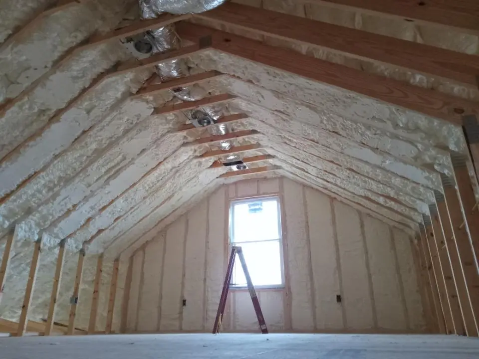 Spray foam roofing application for Crawl Space Insulation project in Neosho